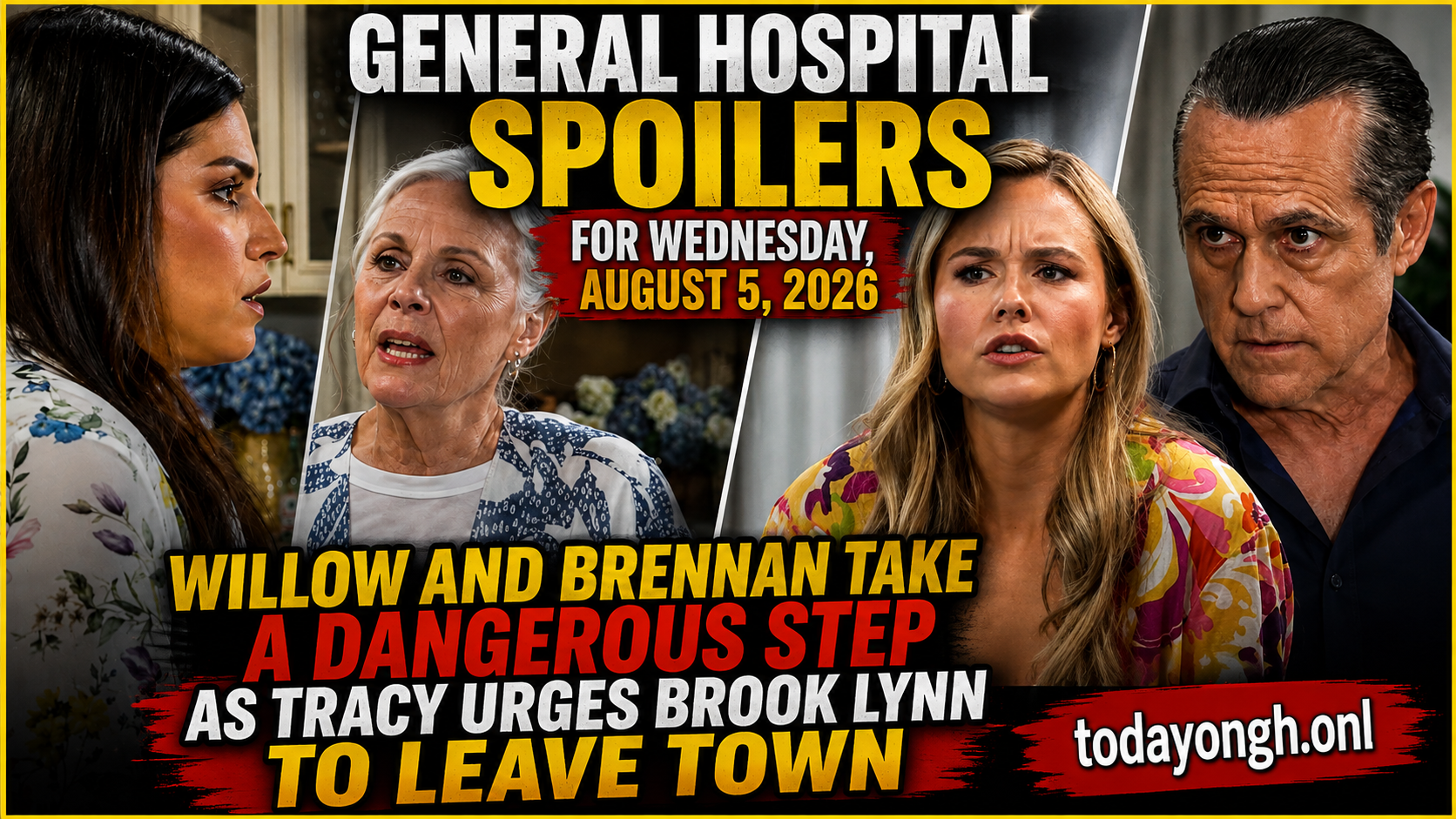 General Hospital spoilers for Wednesday, August 5, 2026