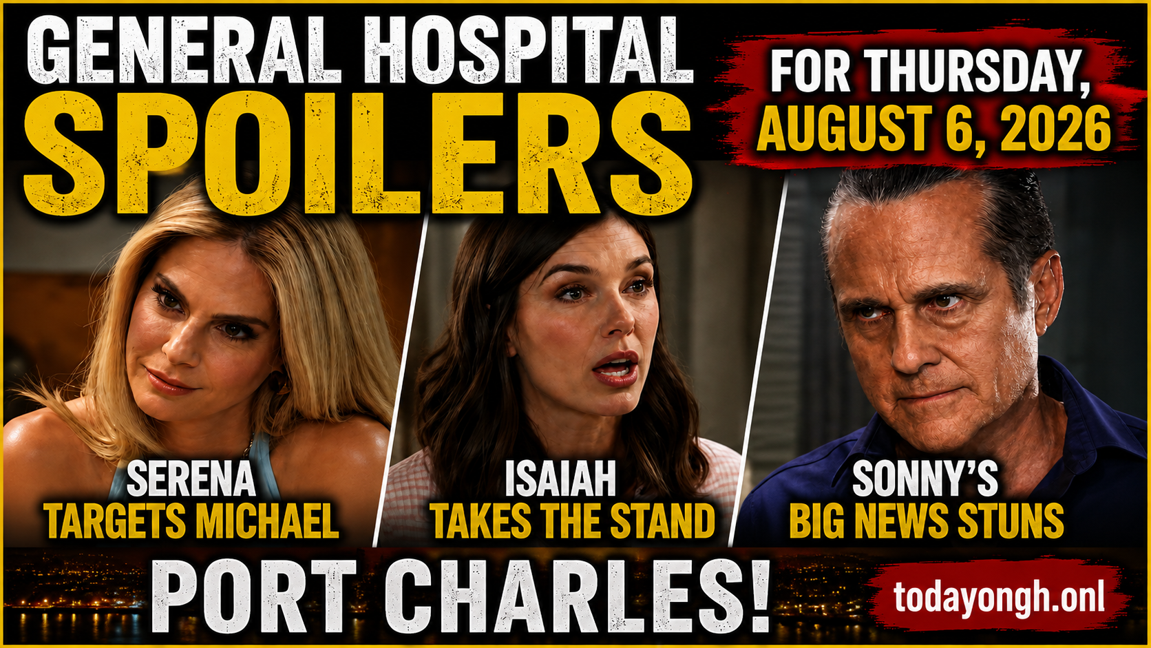 General Hospital spoilers for Thursday, August 6, 2026