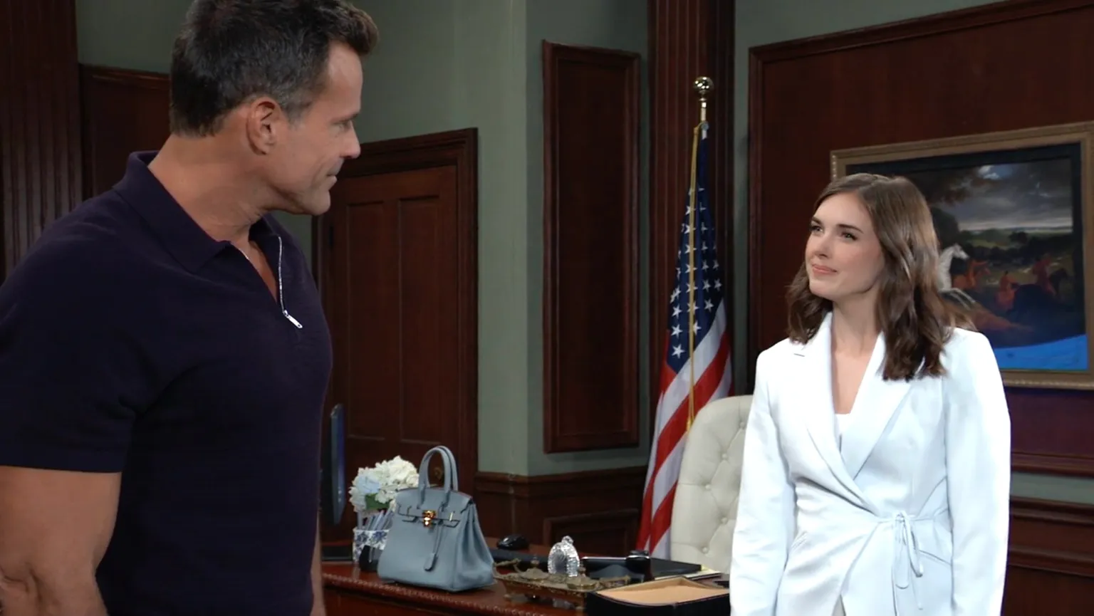 Drew confronts Willow at her office and warns that Nina's protection may not be enough to keep her safe.